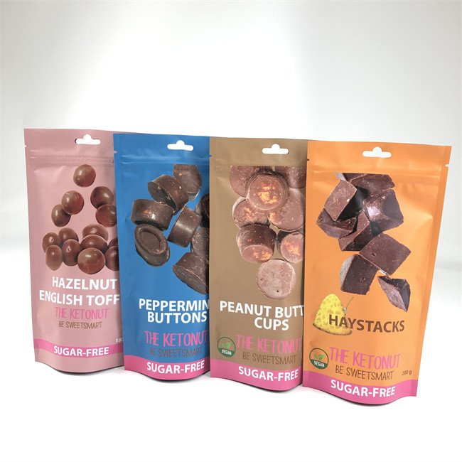 CMYK 110mic Fermuar Stand Up Kılıfı Yenilebilir Kenevir Çocuk Korumalı Mylar Çantalar