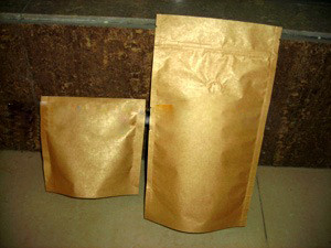 Kilitli Lamine Alüminyum Folyo Tam BaskıPlastik Torba Altın Stand Up Mat Kaplama