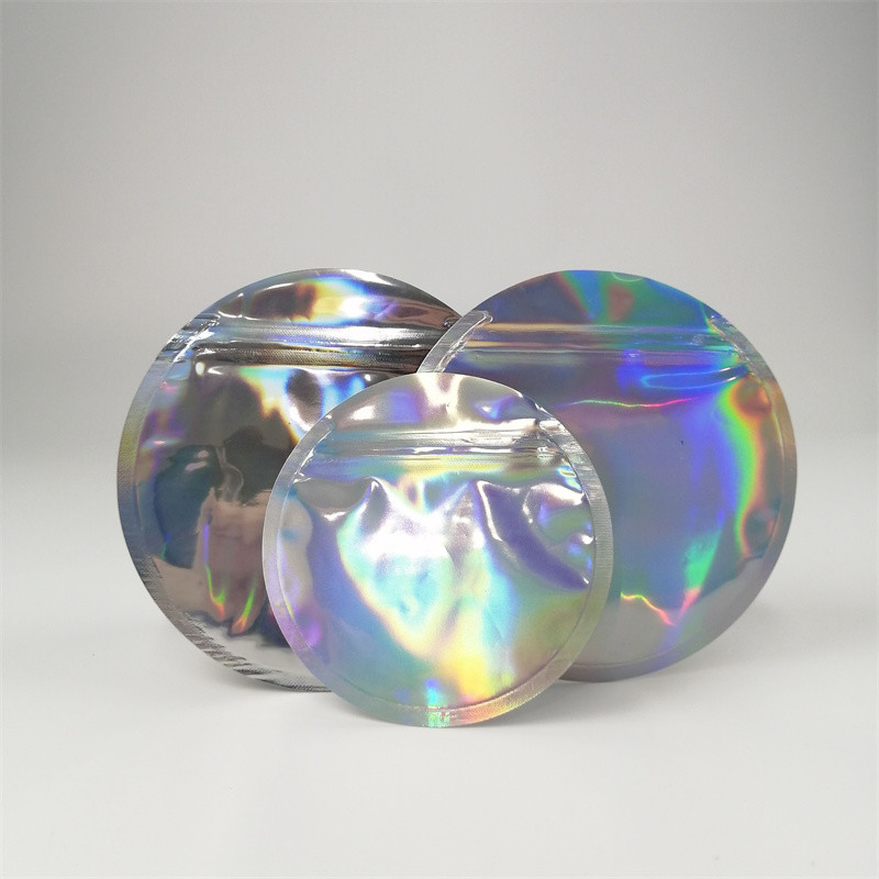 Özel Baskı Yenilebilir Yuvarlak Şekilli Plastik Torbalar Ambalaj 3.5g 7g