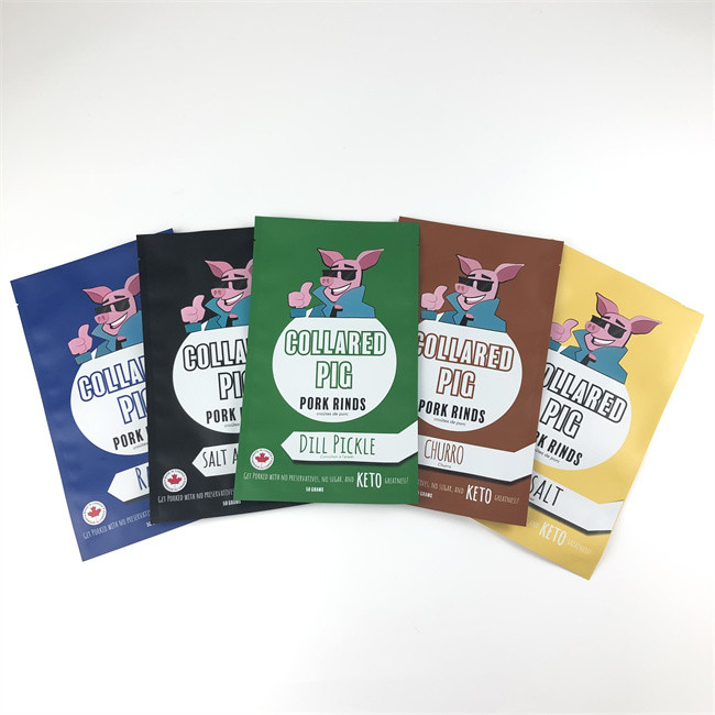 Üç Taraflı Mühür Plastik Mylar Kilitli Torbalar Yeniden Kapanabilir Koku Korumalı