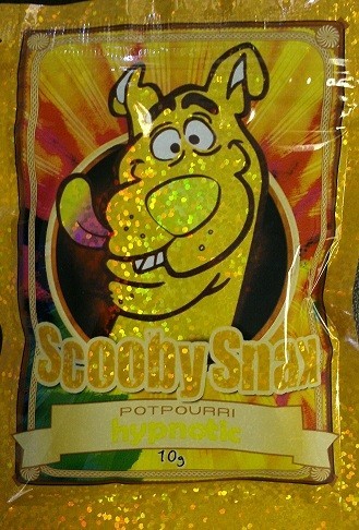 Parlak Bitkisel Tütsü Çanta 10g Scooby Snax Hologram Sarı Potpuri