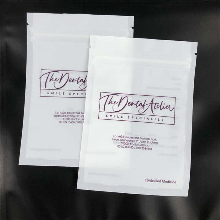 Tek Taraflı Şeffaf Özel Baskılı Düz ​​Hizalayıcılar Mylar Mat Ambalaj Torbaları