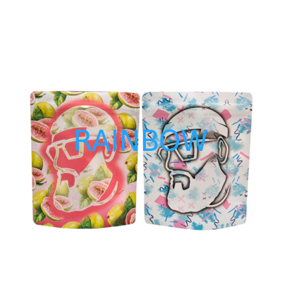 Reusable Heat Seal 3.5g 1oz Mylar Zipper Bags Stand-Up Aluminum Foil Smell Proof Cali Food Storage Mylar Bags Custom Printed