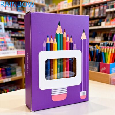 Şeffaf Pencereli Gıda Ambalajı için Özel Boyutlu Kağıt Kutu ve 350g Kalınlık