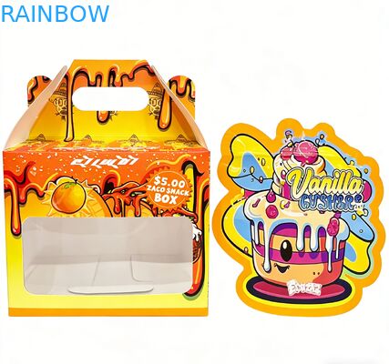 Özel 3.5 Mylar Torbası Çiçek Şekerli Kurabiye için Ekran Kutusu ile Geliyor Sakızlı Paketleme Çocuklara karşı dayanıklı 3.5g 7g 14g Die Cut Mylar Torbası