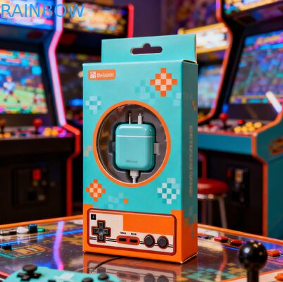 USB Kablo Paketleme İçin Sıcak Baskı Kaplamalı, Özelleştirilebilir Miktarda 350g Kalınlığında Kağıt Kutu